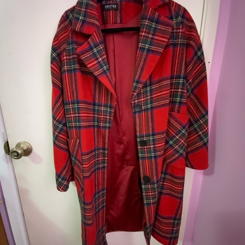 Red coat, very warm